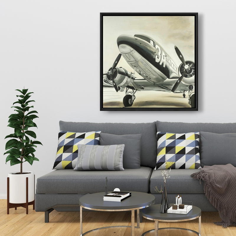 Vintage Airplane, Fine art gallery wrapped canvas 24x36