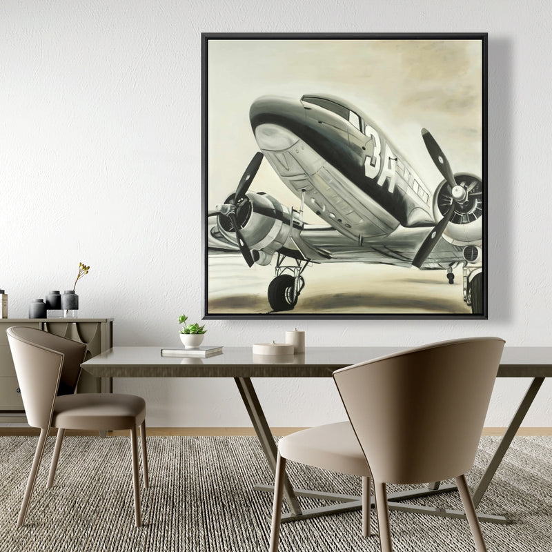 Vintage Airplane, Fine art gallery wrapped canvas 24x36