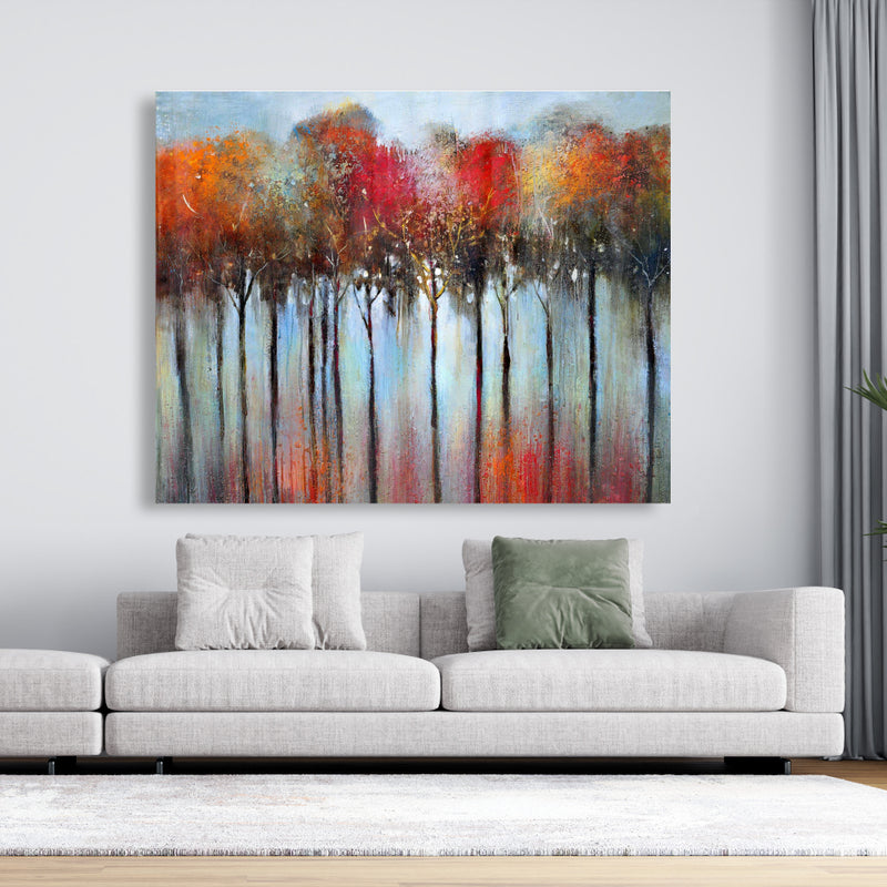Abstract And Colorful Forest, Fine art gallery wrapped canvas 24x36