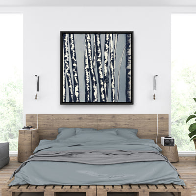Abstract Birch Forest, Fine art gallery wrapped canvas 36x36