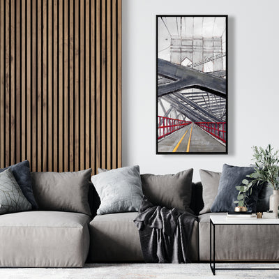 Under The Brooklyn Bridge, Fine art gallery wrapped canvas 24x36