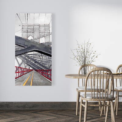 Under The Brooklyn Bridge, Fine art gallery wrapped canvas 24x36