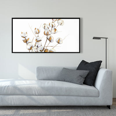 A Branch Of Cotton Flowers, Fine art gallery wrapped canvas 24x36