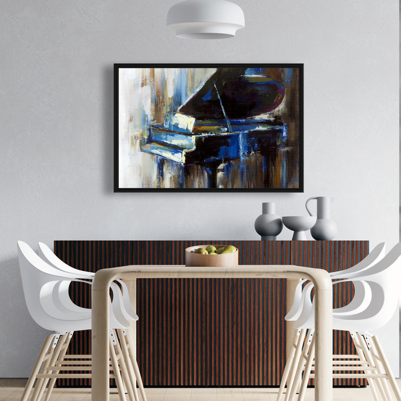 Abstract Grand Piano, Fine art gallery wrapped canvas 24x36