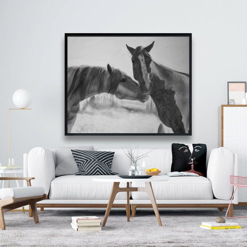 Horses Lover, Fine art gallery wrapped canvas 24x36