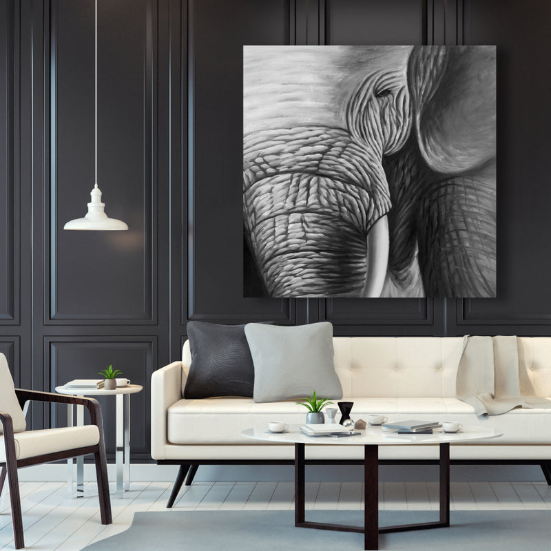Elephant, Fine art gallery wrapped canvas 16x48