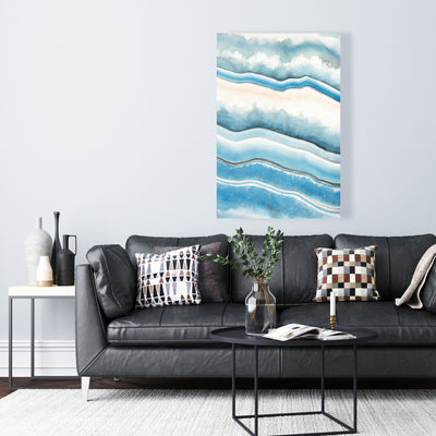 Textured Geode, Fine art gallery wrapped canvas 16x48