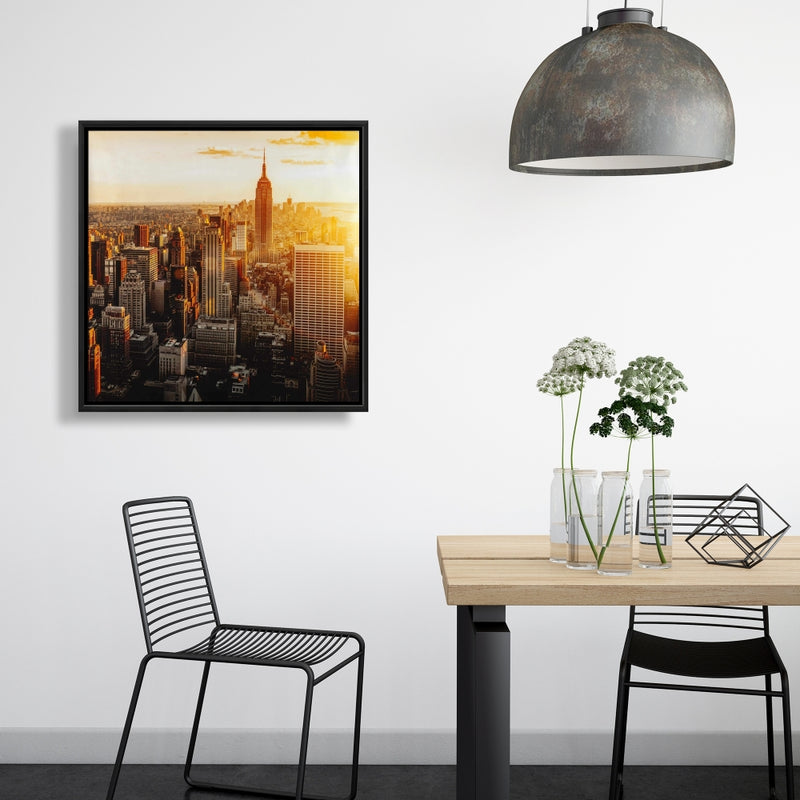 New York City At Sunset, Fine art gallery wrapped canvas 24x36