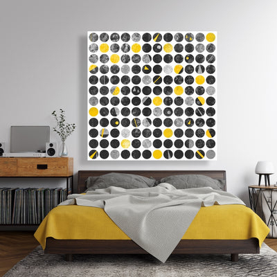 Grunge Circles, Fine art gallery wrapped canvas 36x36