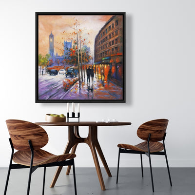 City By Fall, Fine art gallery wrapped canvas 24x36