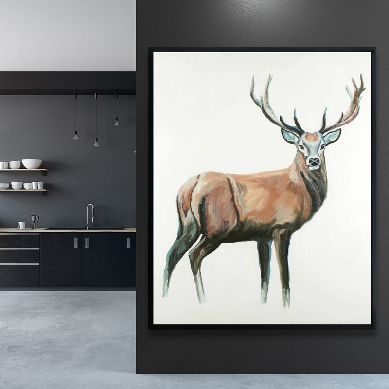 Deer, Fine art gallery wrapped canvas 16x48