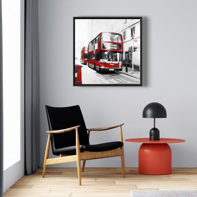 Red Bus Londoner, Fine art gallery wrapped canvas 24x36