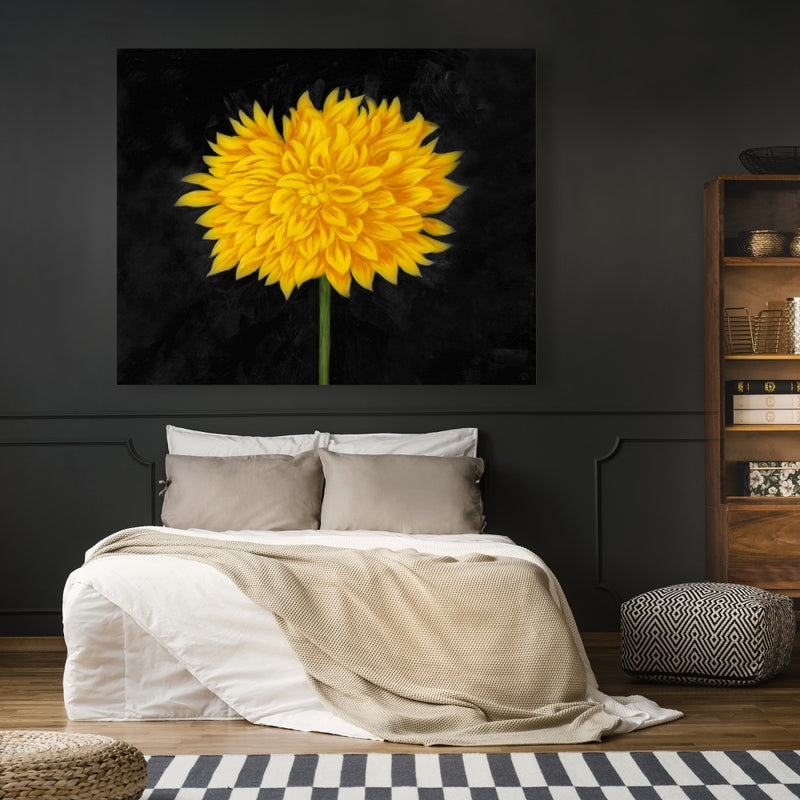 Yellow Chrysanthemum, Fine art gallery wrapped canvas 24x36