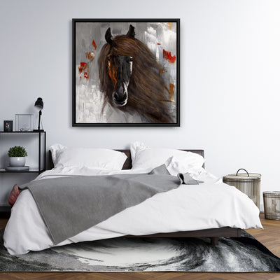 Proud Brown Horse, Fine art gallery wrapped canvas 24x36