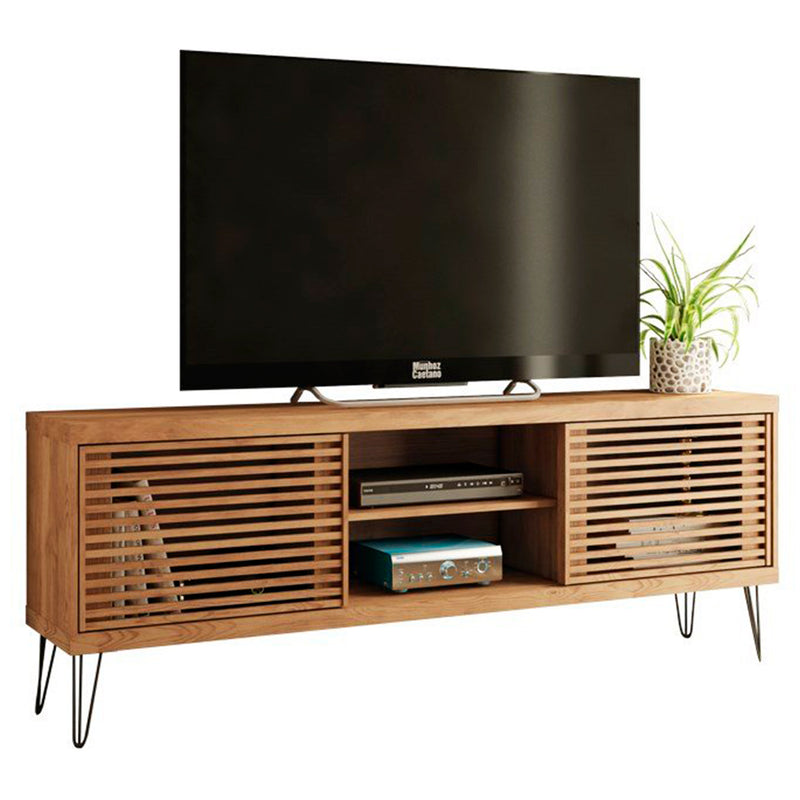 Rustic Country Flat TV Stand with Metal Legs Frizz 180 Decor Brand New Furniture