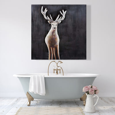 Lonely Deer, Fine art gallery wrapped canvas 24x36