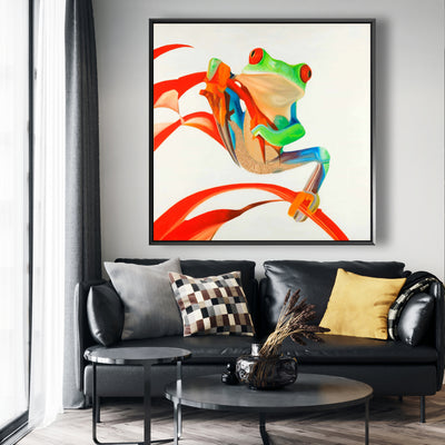 Red-Eyed Frog, Fine art gallery wrapped canvas 24x36