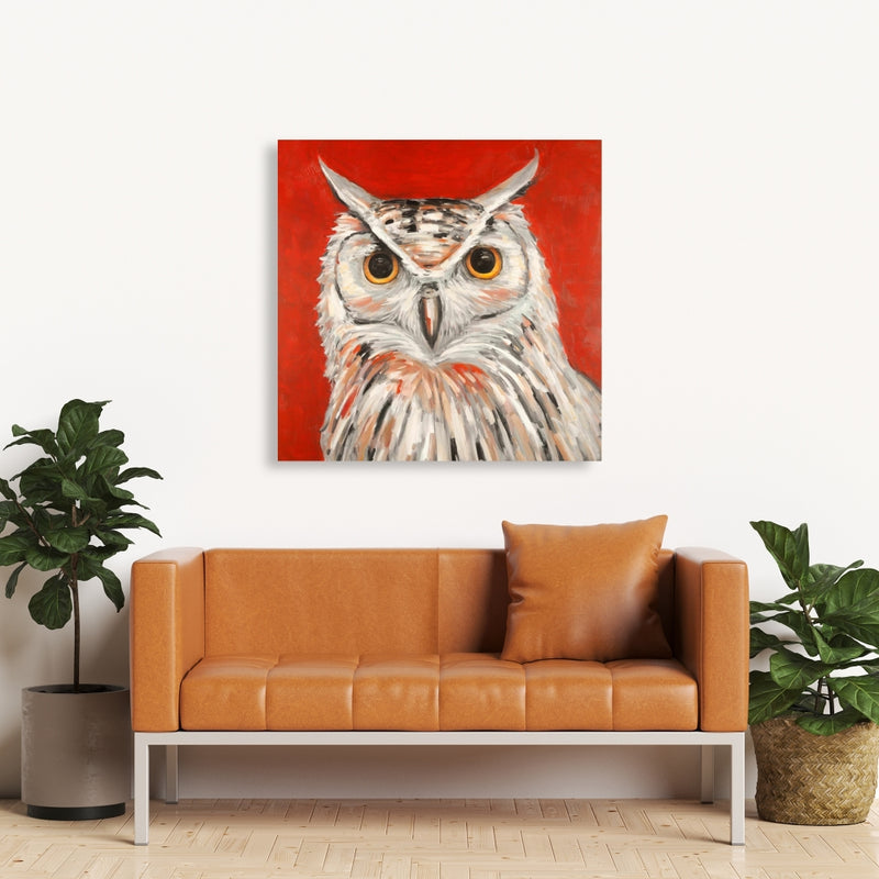 Colorful Eagle Owl, Fine art gallery wrapped canvas 24x36