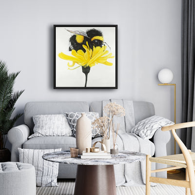 Bumblebee On A Dandelion, Fine art gallery wrapped canvas 24x36
