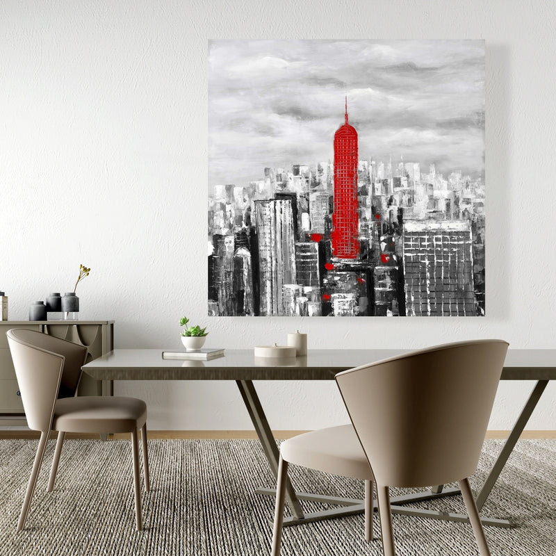 Empire State Building Of New York, Fine art gallery wrapped canvas 16x48