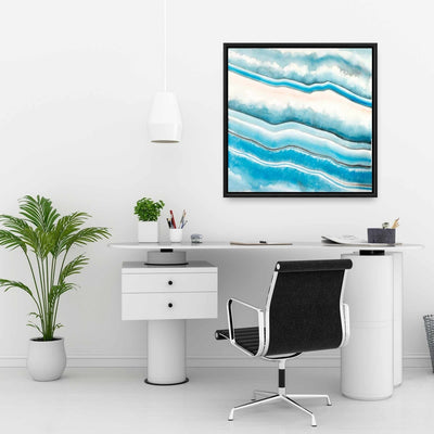 Textured Geode, Fine art gallery wrapped canvas 16x48