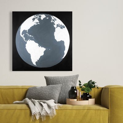 Earth Satellite View, Fine art gallery wrapped canvas 24x36