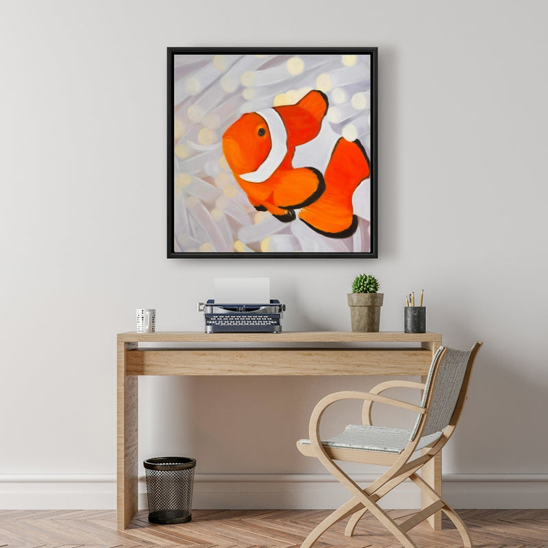 Clownfish, Fine art gallery wrapped canvas 36x36