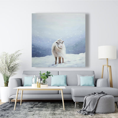 Long Hair Sheep, Fine art gallery wrapped canvas 36x36