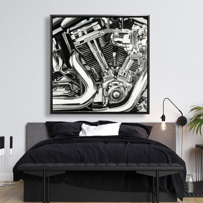 Mechanism Of A Motorcycle, Fine art gallery wrapped canvas 24x36