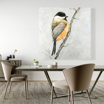 Small Coal Tit, Fine art gallery wrapped canvas 24x36
