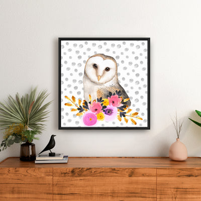 Beautiful Owl, Fine art gallery wrapped canvas 36x36