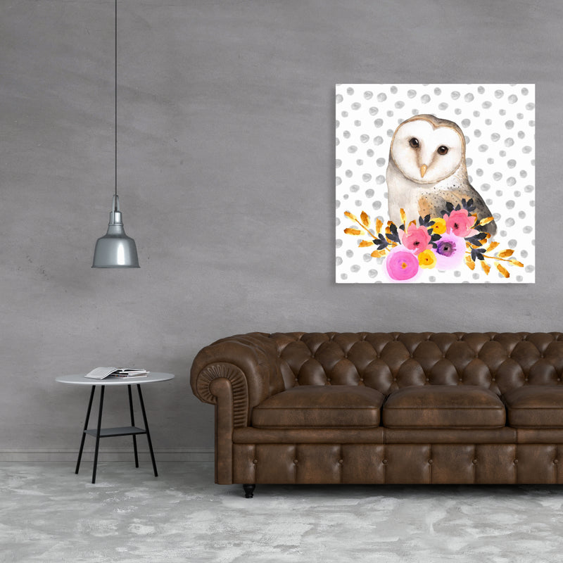 Beautiful Owl, Fine art gallery wrapped canvas 36x36