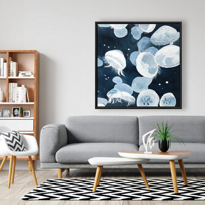 Jellyfishs, Fine art gallery wrapped canvas 16x48