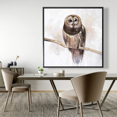 Barred Owl, Fine art gallery wrapped canvas 24x36