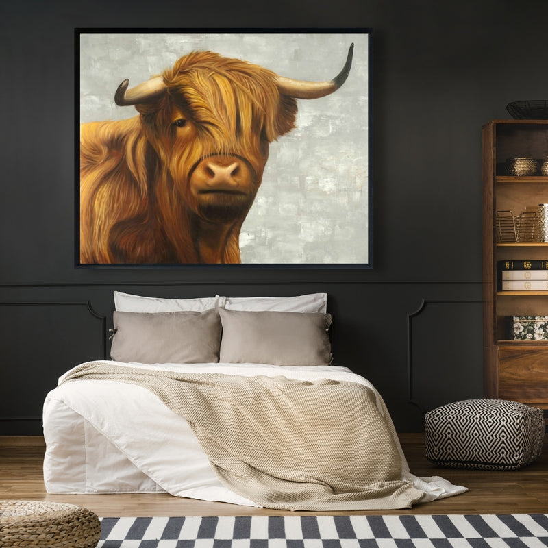Highland Cattle, Fine art gallery wrapped canvas 24x36