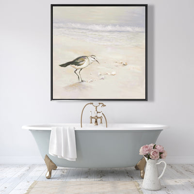 Semipalmated Sandpiper On The Beach, Fine art gallery wrapped canvas 16x48