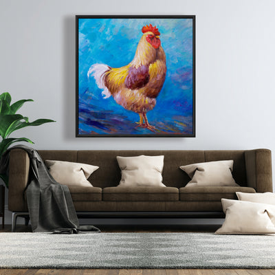 Beautiful Rooster, Fine art gallery wrapped canvas 24x36