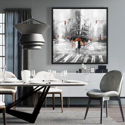 Greyish Flatiron Building, Fine art gallery wrapped canvas 24x36