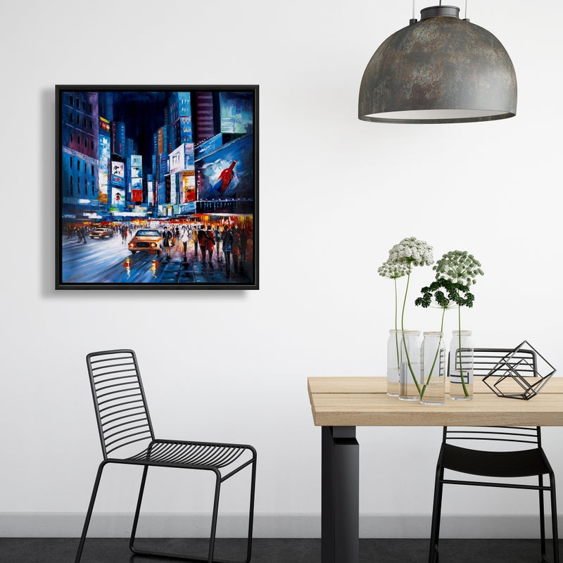 Times Square Perspective, Fine art gallery wrapped canvas 24x36
