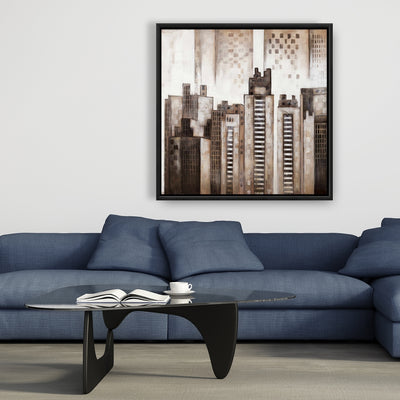 Square City, Fine art gallery wrapped canvas 36x36