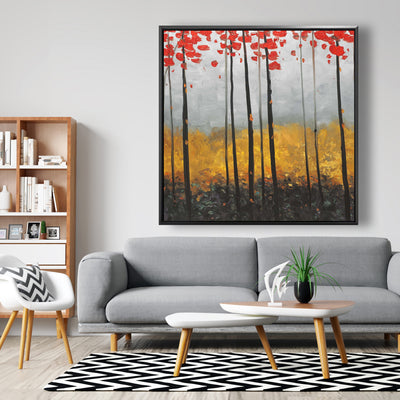 Abstract Landscape, Fine art gallery wrapped canvas 16x48