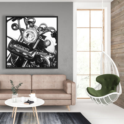 Realistic Motorcycle, Fine art gallery wrapped canvas 24x36