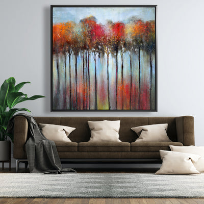 Abstract And Colorful Forest, Fine art gallery wrapped canvas 24x36