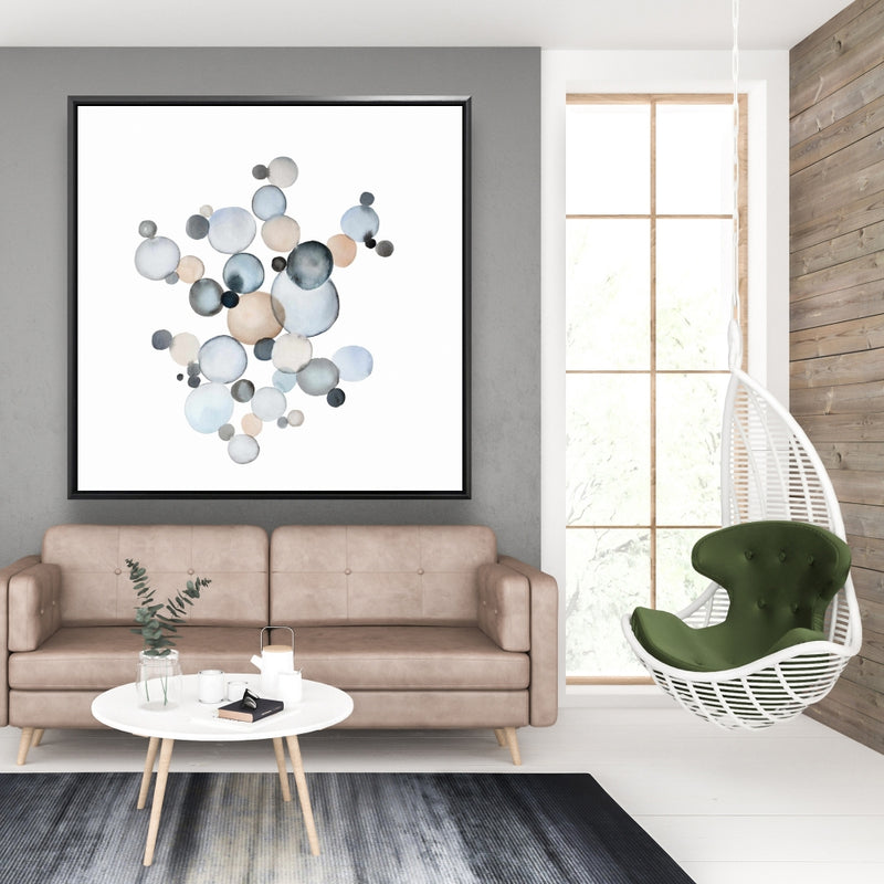 Grayish Bubbles, Fine art gallery wrapped canvas 24x36