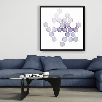 Alveoli Lilac, Fine art gallery wrapped canvas 24x36