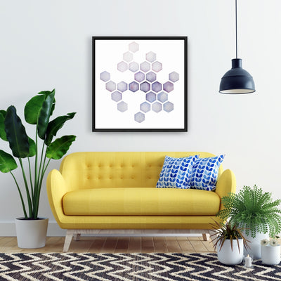 Alveoli Lilac, Fine art gallery wrapped canvas 24x36