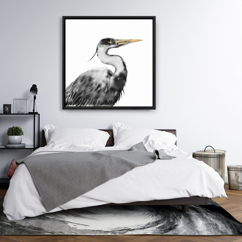 Great Heron, Fine art gallery wrapped canvas 24x36