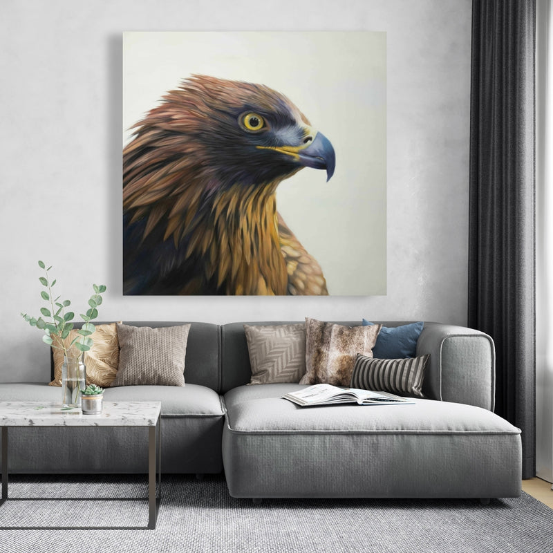 Brown-Headed Eagle, Fine art gallery wrapped canvas 16x48