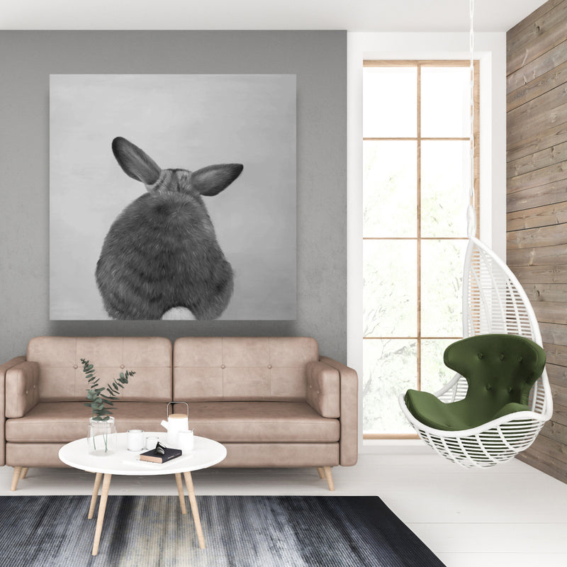 Little Rabbit From Behind, Fine art gallery wrapped canvas 24x36