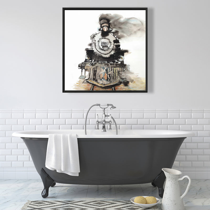 Vintage Train, Fine art gallery wrapped canvas 24x36